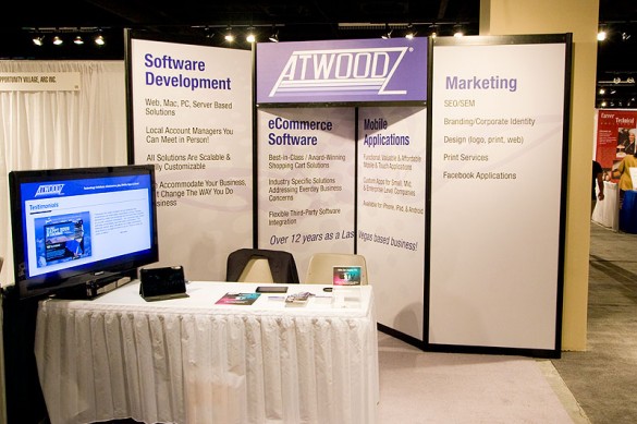 Atwoodz Booth at the 2011 Las Vegas Chamber of Commerce Business Expo